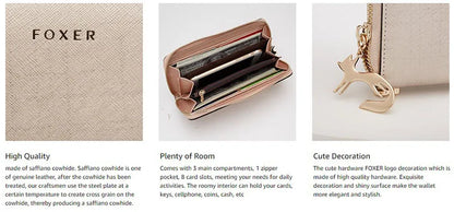 FOXER Women's Split Leather Wallet