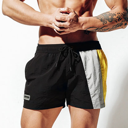 S4 Contrast Patchwork Swim Shorts with Mesh Liner