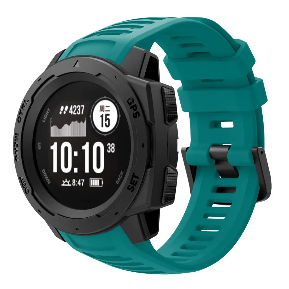 Silicone Sport Strap for the Garmin Instinct Series (22mm) (available in 7 colours) Habicare