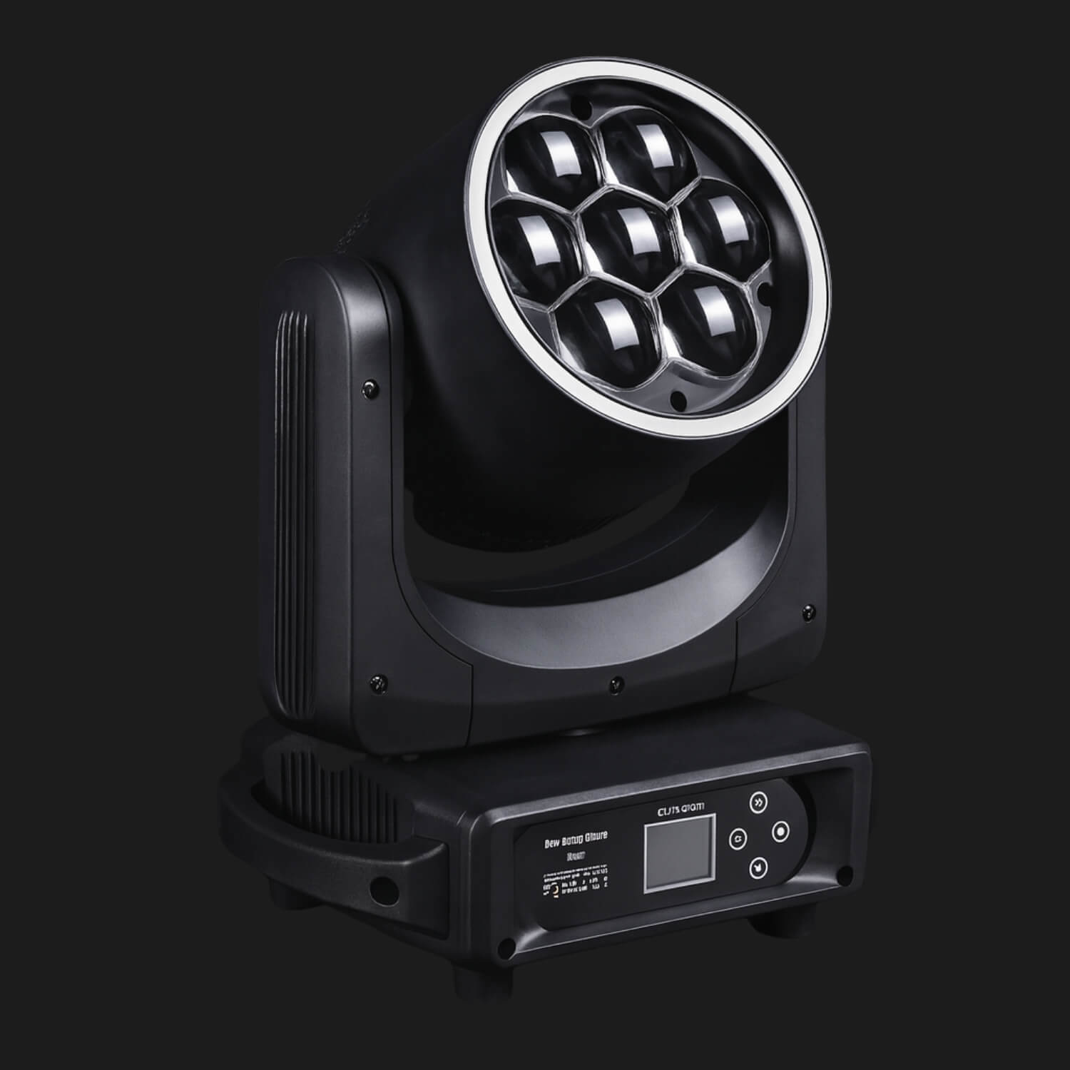 H2 7×40W LED Moving Head Wash with Ring| RGBW Bee Eye Zoom Light-1