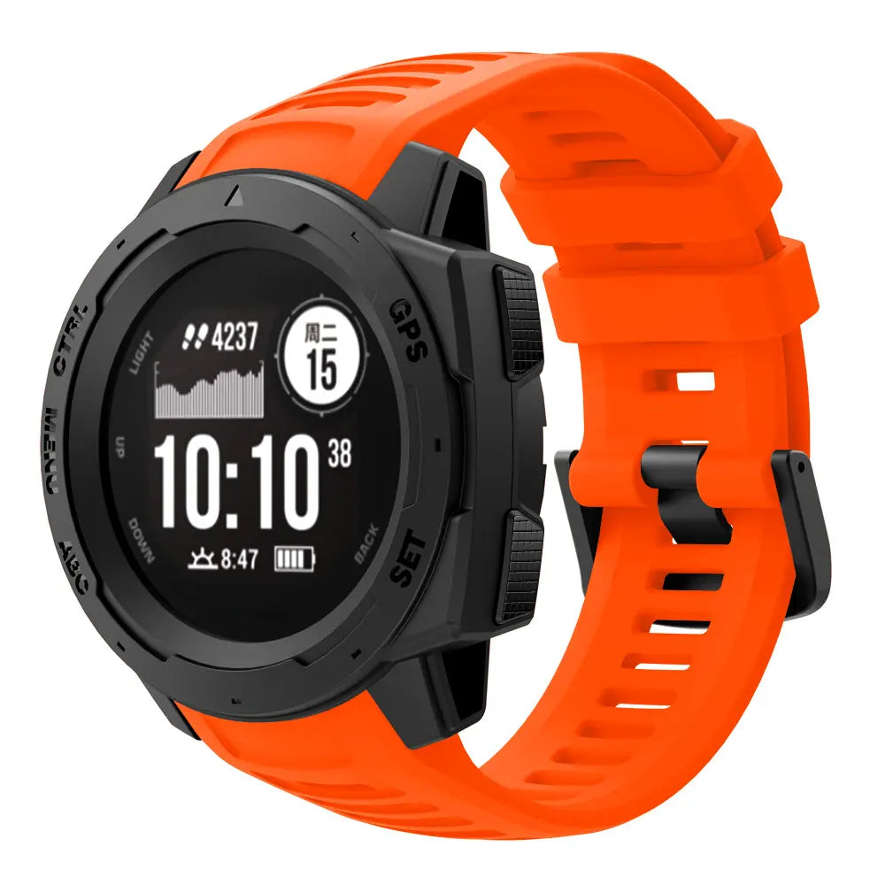 Silicone Sport Strap for the Garmin Instinct Series (22mm) (available in 7 colours) Habicare