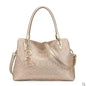 FOXER Split Leather Monogram Handbag