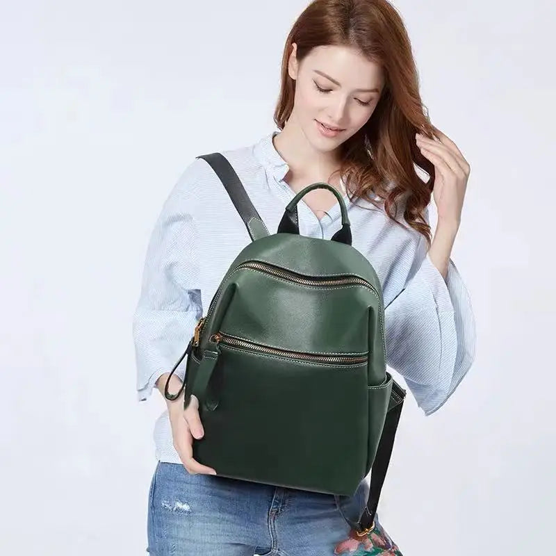 ZOOLER Top Sell Genuine leather Backpack Women Real Leather Travel Bags Style Backpack Soft Skin Female School Girl  Bags MY113