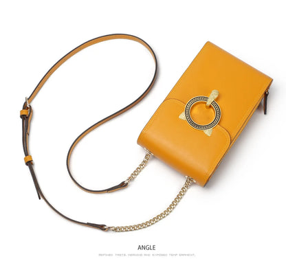 FOXER Split Leather Crossbody Bag