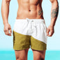DESMIIT S7 Contrast Patchwork Swim Shorts with Mesh Liner