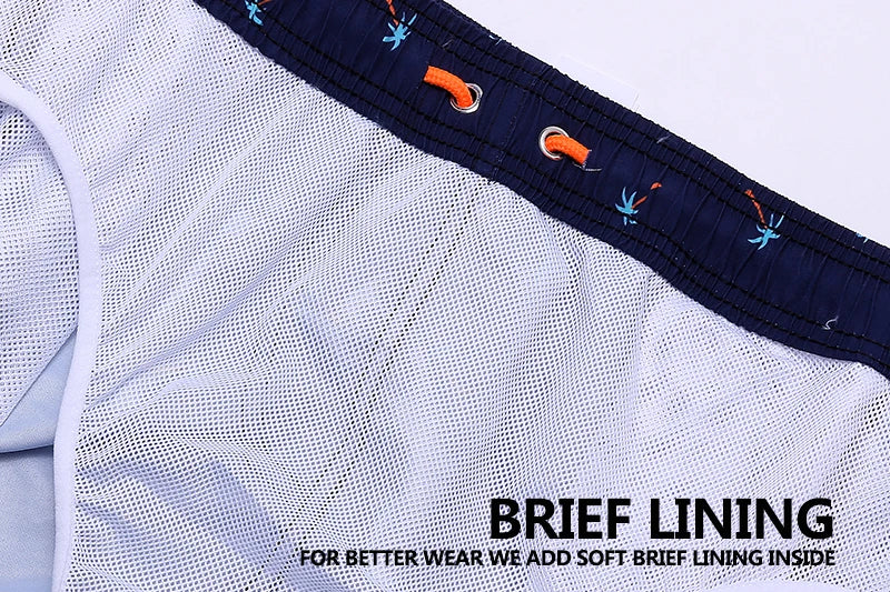Men's Datifer Brand beach shorts, quick-dry swim trunks with athletic fit, ideal for surfing, swimming, and gym activities.
