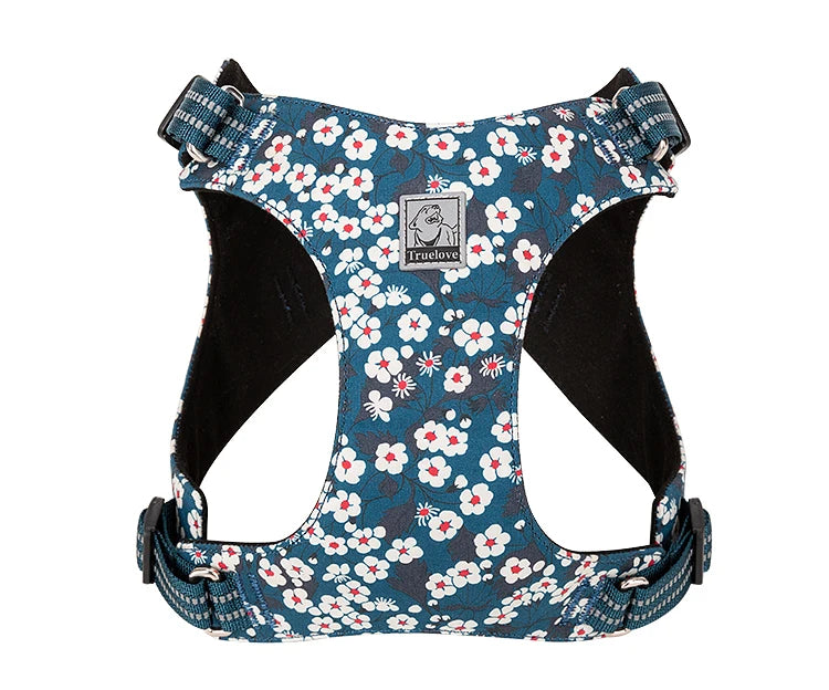 Truelove Pet Harness Floral Doggy Harness Dog Vest Type Dog Walking Chain Small Medium Puppy Cat Printed Cotton TLH1912