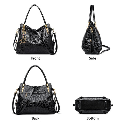 FOXER Women's Natural Cow Leather Handbag