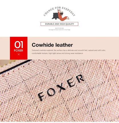 FOXER Women's Split Leather Wallet