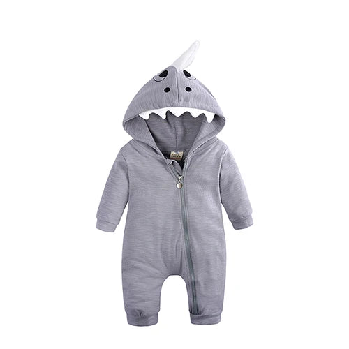 Kids Tales Bunny Hugs Cotton-Blend Hooded Baby Romper