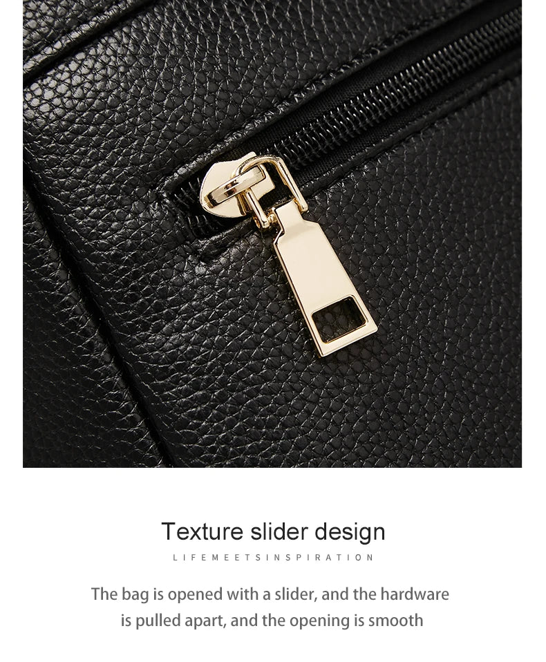 FOXER Brand  Women Cute Fashion Backpack Lady Leather +Microfiber Simple Travel School Bag Book Purse Quality Soft Daypack Gift