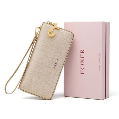FOXER Women's Split Leather Wallet