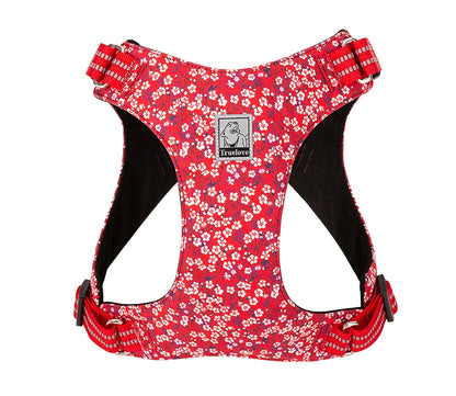 Truelove Pet Harness Floral Doggy Harness Dog Vest Type Dog Walking Chain Small Medium Puppy Cat Printed Cotton TLH1912