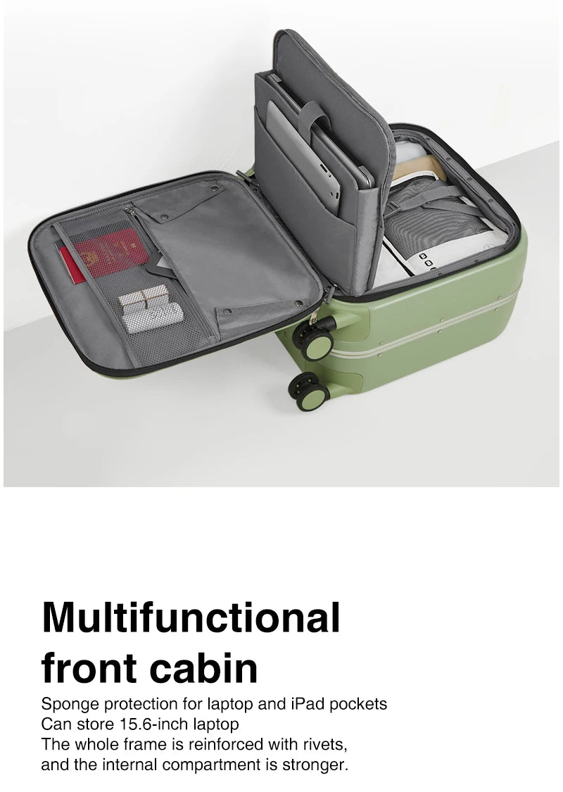 Mixi 18-inch Carry-on Suitcase