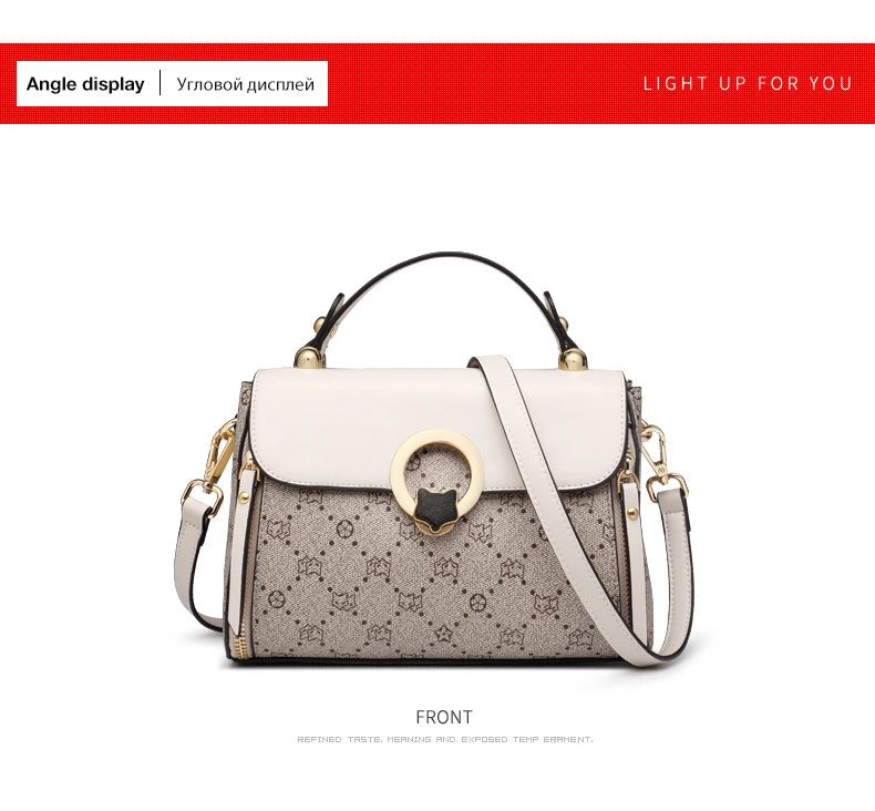 FOXER Women's Shoulder Bag Vintage Signature Tote Bag 2026 Luxury Fashion Female Handbag Crossbody Purse