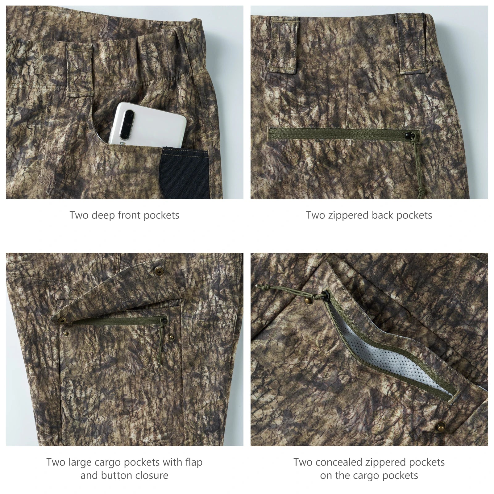 BASSDASH Men’s Stretch Hunting & Fishing Pants ShopHub