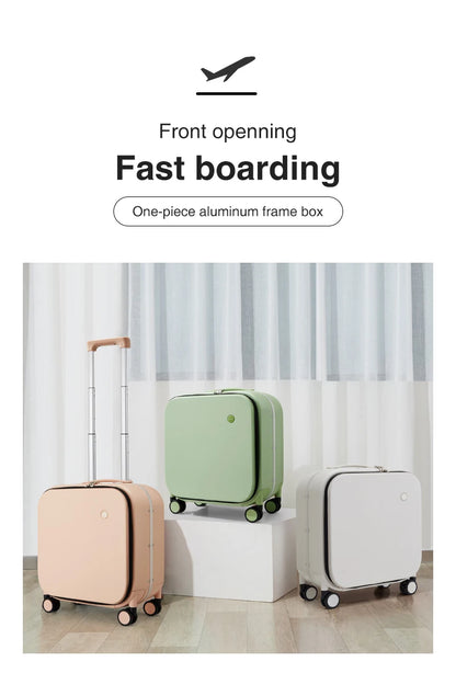 Mixi 18-inch Carry-on Suitcase