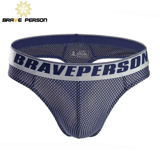 BRAVE PERSON Men's Sexy Underwear Low-Waist Bikini Briefs for Men Size S-XL