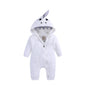 Kids Tales Bunny Hugs Cotton-Blend Hooded Baby Romper