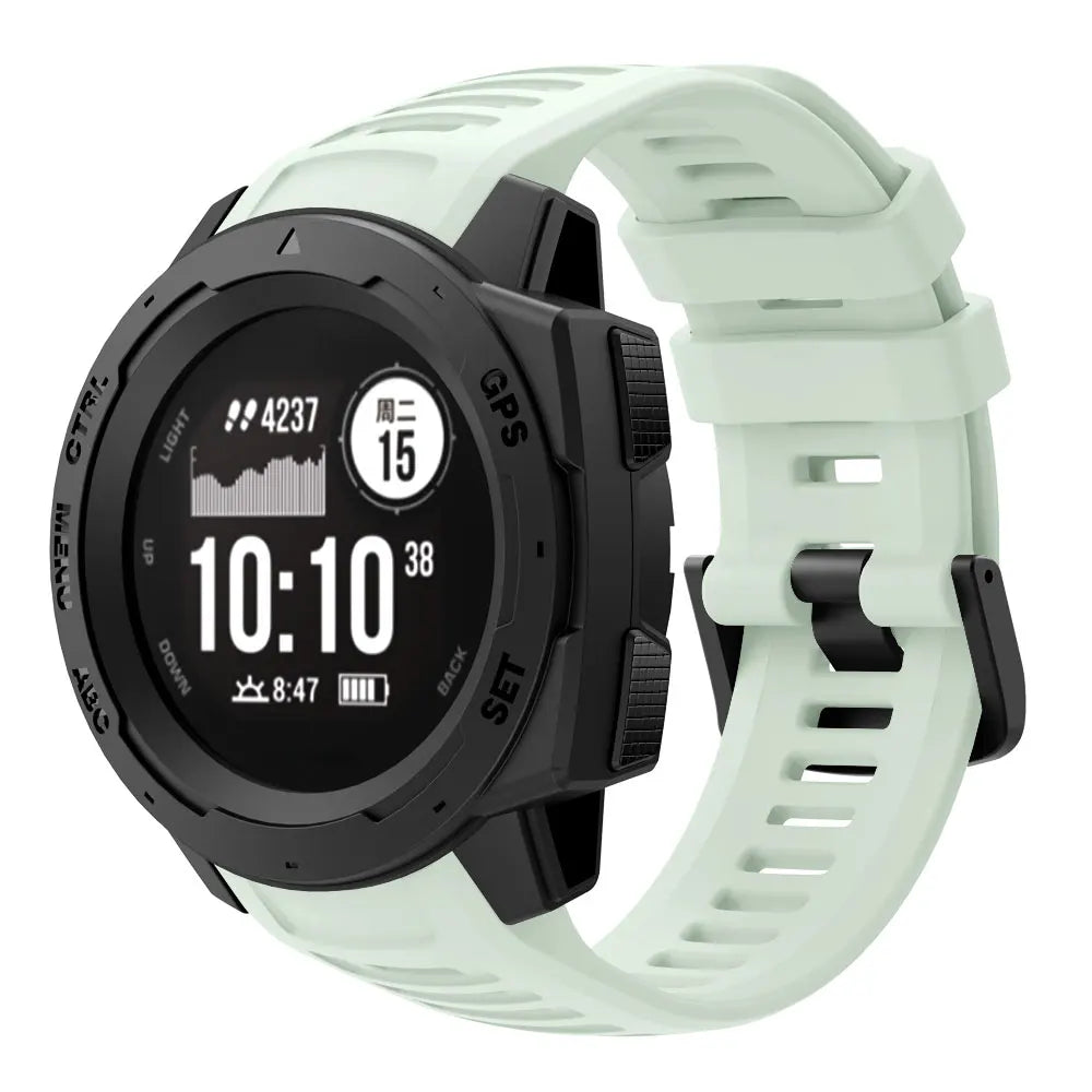 Silicone Sport Strap for the Garmin Instinct Series (22mm) (available in 7 colours) Habicare