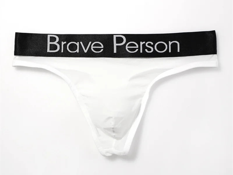 BRAVE PERSON Transparent Men's Briefs - Low-Waist Mesh Gauze Breathable Underwear