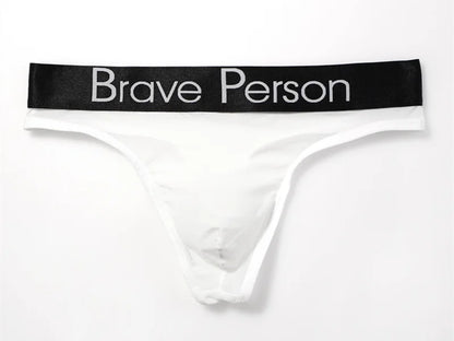 BRAVE PERSON Transparent Men's Briefs - Low-Waist Mesh Gauze Breathable Underwear