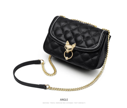 FOXER Split Leather Crossbody Bag