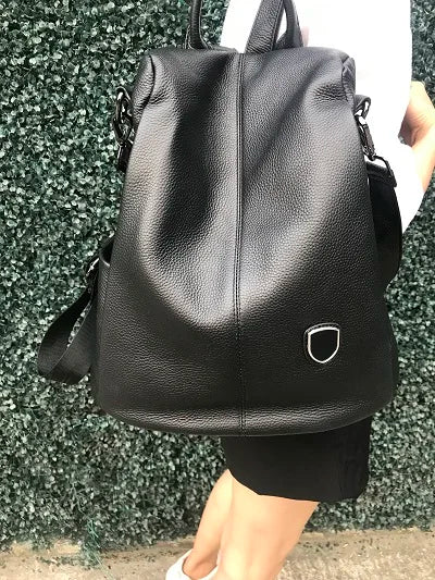 ZOOLER Hot Seller Women Cow Backpack 100% Genuine Leather Backpack Causal School Bags Travel Cowskin Female Backpacks#Z186
