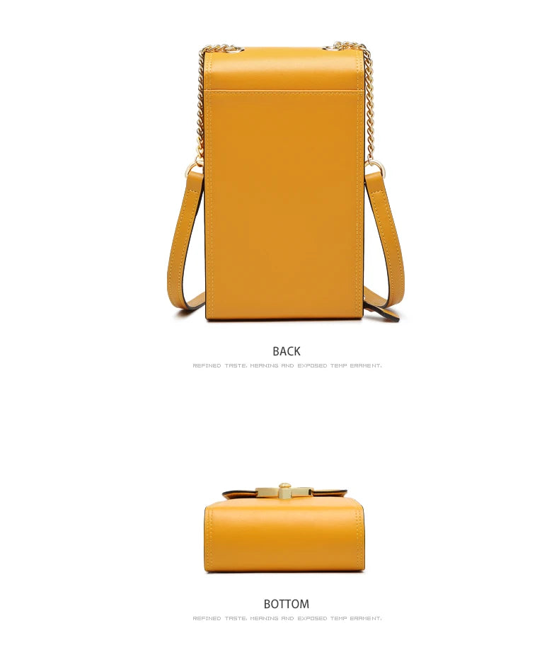 FOXER Split Leather Crossbody Bag