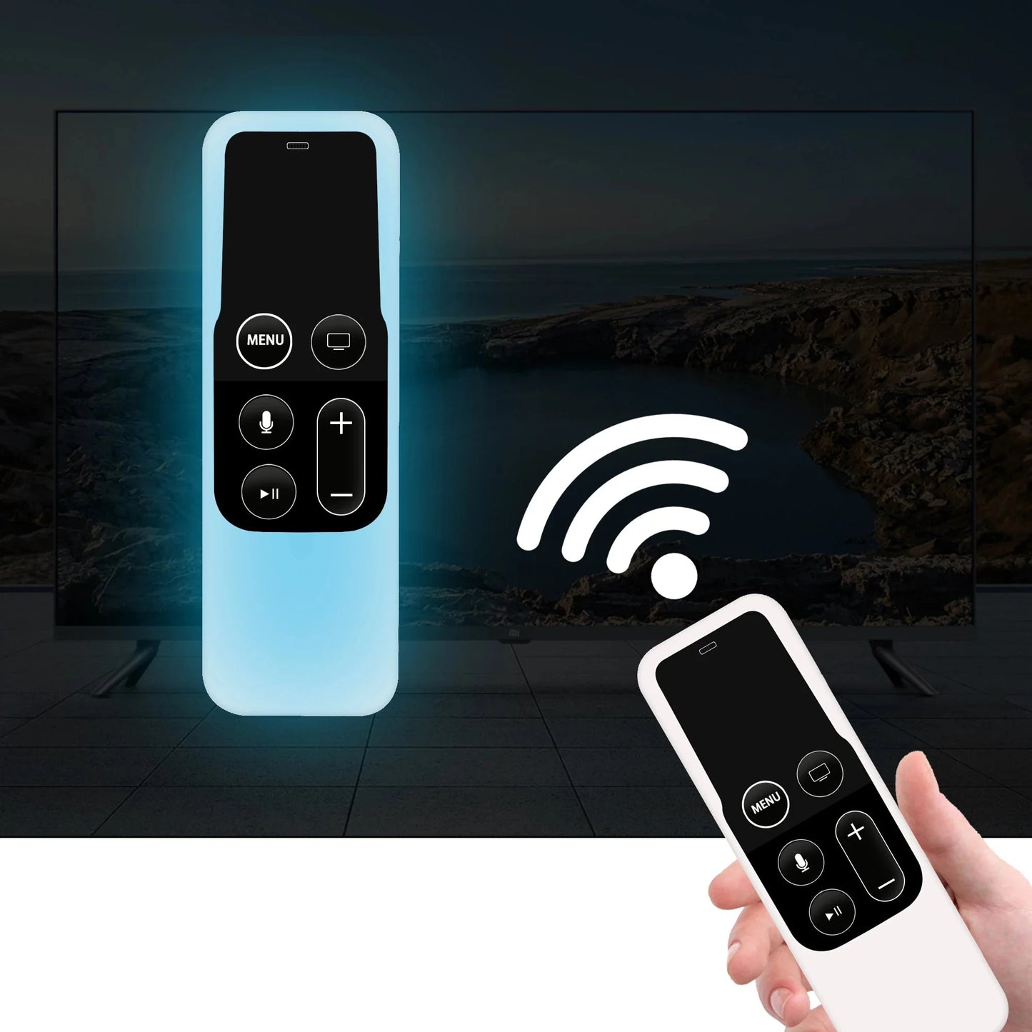 Silicone Protective Cover for Apple TV 4 Remote (8 colours available) Habicare