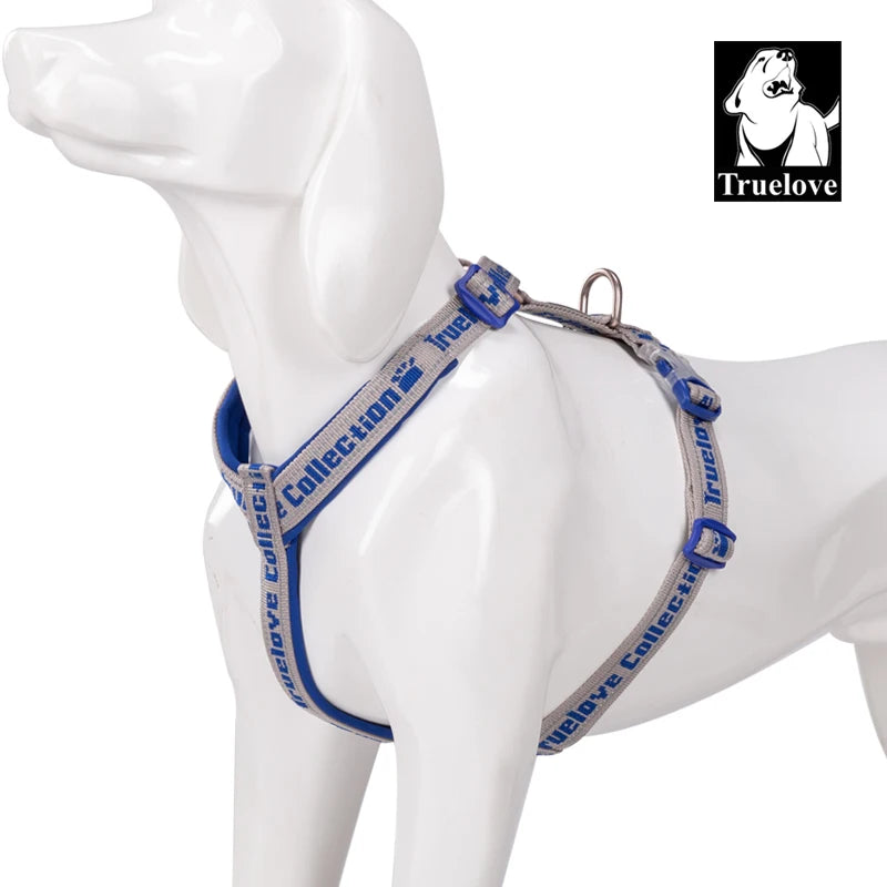 Truelove Dog Harness Reflective No Pull Tactical Military Training Design Neoprene Padded Comfort Mesh Adjustable TLH6371