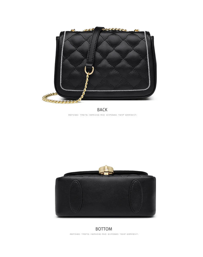 FOXER Split Leather Crossbody Bag