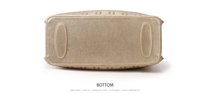 FOXER Split Leather Monogram Handbag