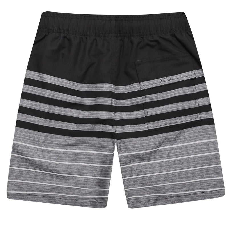 Men's summer boardshorts by ShopHub NZ, quick-dry polyester with breathable mesh lining, ideal for gym and beach activities.