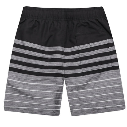 Men's summer boardshorts by ShopHub NZ, quick-dry polyester with breathable mesh lining, ideal for gym and beach activities.