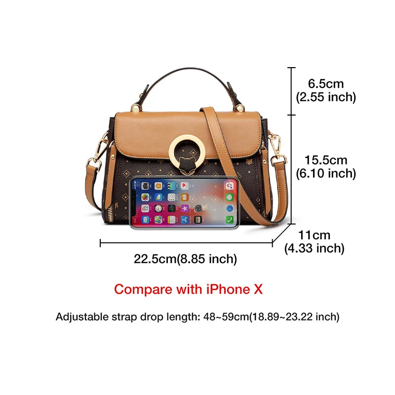 FOXER Women's Shoulder Bag Vintage Signature Tote Bag 2026 Luxury Fashion Female Handbag Crossbody Purse