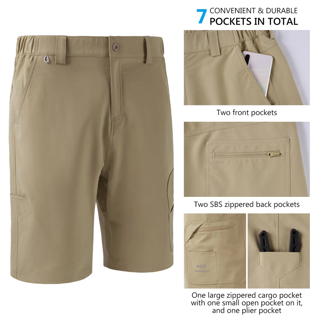 BASSDASH Men's Fishing Cargo Shorts ShopHub