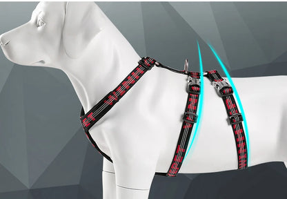 TRUELOVE Pet Best Double H Trail Runner No-Pull Dog Harness 3M Reflective with Premium Material Small Medium Large Dogs YH1804