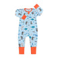 Kids Tales Little Bloom Cotton-Blend Double-Zip Romper