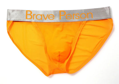 BRAVE PERSON Sexy Transparent Men's Briefs - Breathable Mesh Low-Waist Underwear for Ultimate Comfort
