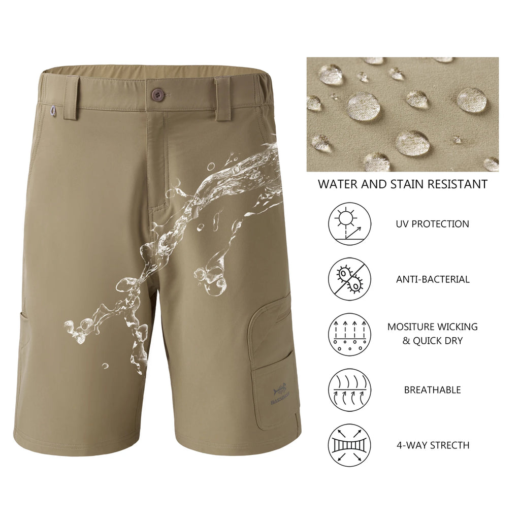 BASSDASH Men's Fishing Cargo Shorts ShopHub