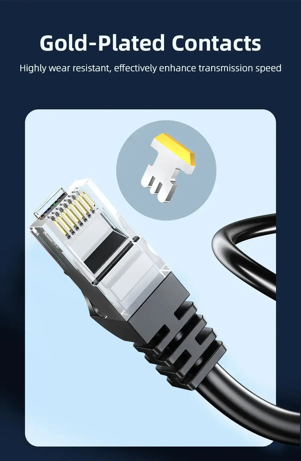 Essager Ethernet Cable Cat6, a high-performance 10m UTP cable - ShopHub