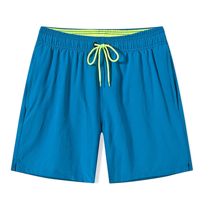 Datifer brand men's gym shorts with mesh liner, side pockets, quick-dry fabric, multicolor polyester boardshorts for beach and swim activities