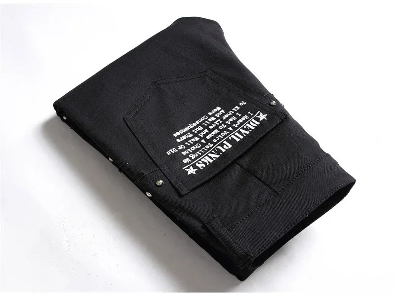 Men's Scotland Red Plaid Tartan Patchwork Jeans - ShopHub