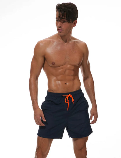 Men's surfboard shorts by ShopHub NZ featuring a stylish beach swimwear design, perfect for surfing and beach activities.