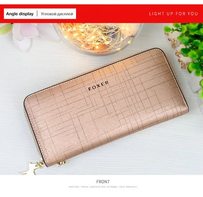 FOXER Women's Split Leather Wallet