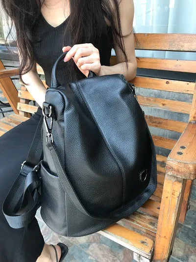 ZOOLER Hot Seller Women Cow Backpack 100% Genuine Leather Backpack Causal School Bags Travel Cowskin Female Backpacks#Z186