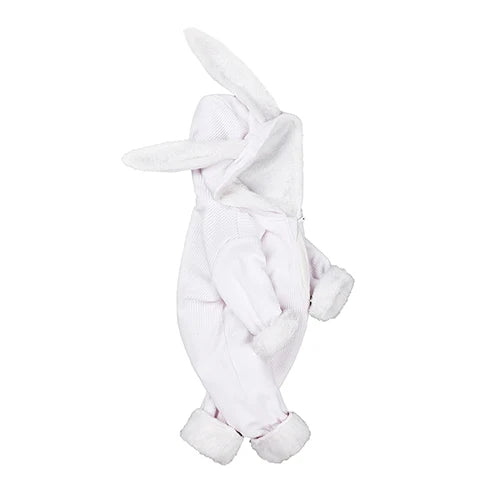 Kids Tales Bunny Hugs Cotton-Blend Hooded Baby Romper