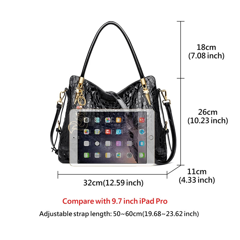 FOXER Women's Natural Cow Leather Handbag