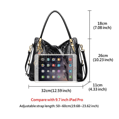 FOXER Women's Natural Cow Leather Handbag